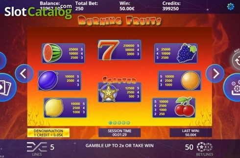 Οθόνη4. Burning Fruits (DLV) Κουλοχέρης