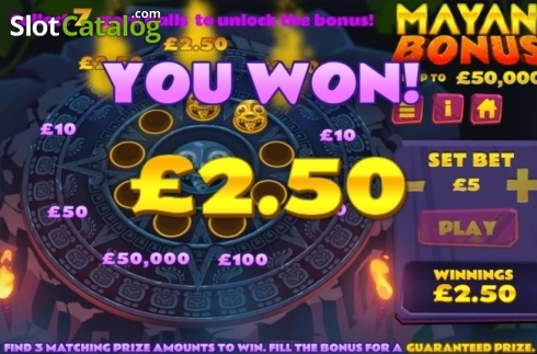 Οθόνη3. Mayan Bonus Κουλοχέρης