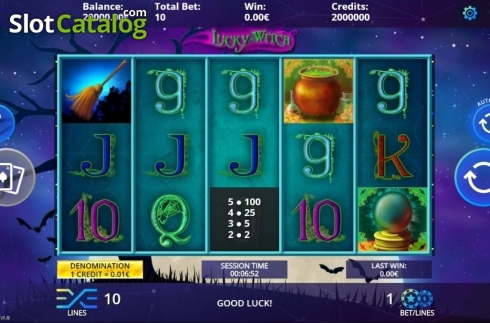 Οθόνη2. Lucky Witch (DLV) Κουλοχέρης