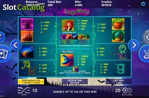 Οθόνη4. Lucky Witch (DLV) Κουλοχέρης