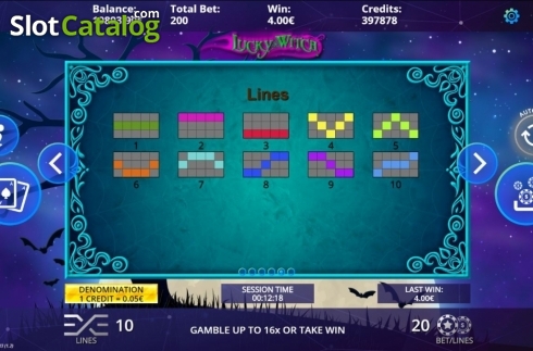 Οθόνη5. Lucky Witch (DLV) Κουλοχέρης