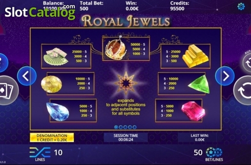 Οθόνη4. Royal Jewels (DLV) Κουλοχέρης