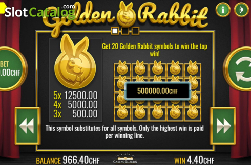 Οθόνη6. Golden Rabbit (PAF) Κουλοχέρης