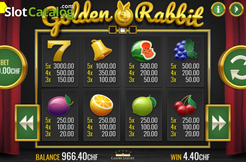 Οθόνη7. Golden Rabbit (PAF) Κουλοχέρης