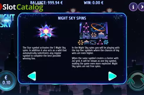 Οθόνη4. Night Sky Κουλοχέρης 