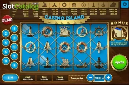 Οθόνη2. Casino Island Deluxe Κουλοχέρης 
