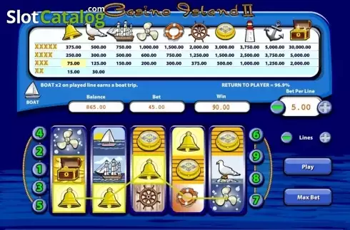 Οθόνη4. Casino Island II Κουλοχέρης