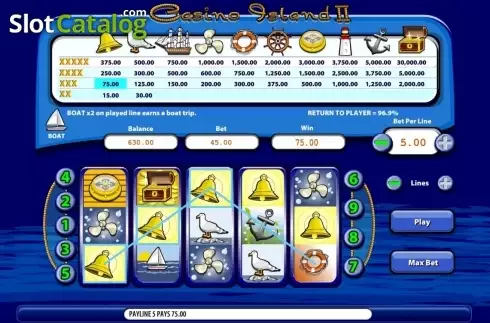 Οθόνη7. Casino Island II Κουλοχέρης