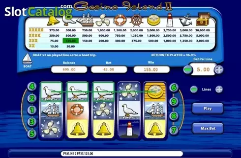 Οθόνη8. Casino Island II Κουλοχέρης