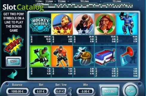 Οθόνη2. Hockey Heroes Κουλοχέρης 