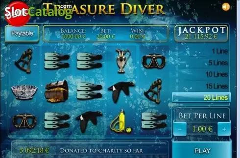 Οθόνη2. Treasure Diver (PAF) Κουλοχέρης