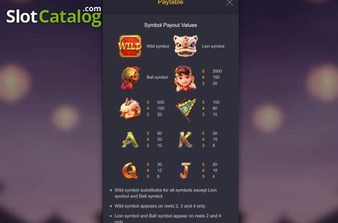 Οθόνη7. Prosperity Lion Κουλοχέρης 
