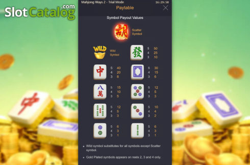Οθόνη7. Mahjong Ways 2 Κουλοχέρης