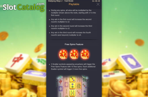 Οθόνη9. Mahjong Ways 2 Κουλοχέρης