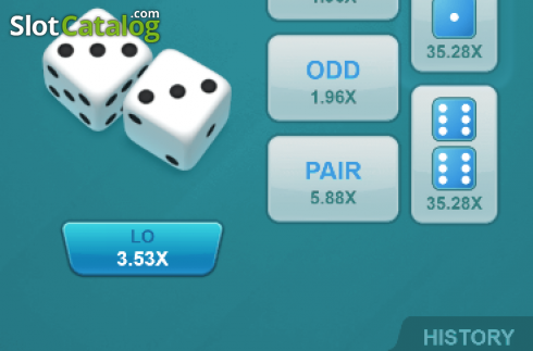 Οθόνη4. Dice Hi Lo (PG Soft) Κουλοχέρης