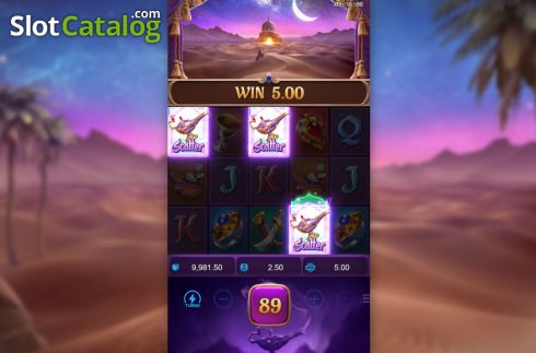 Οθόνη7. Genie's 3 Wishes Κουλοχέρης