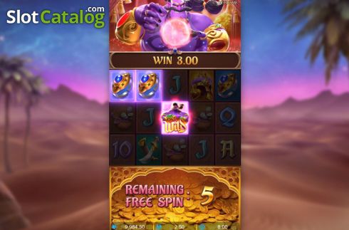 Οθόνη9. Genie's 3 Wishes Κουλοχέρης