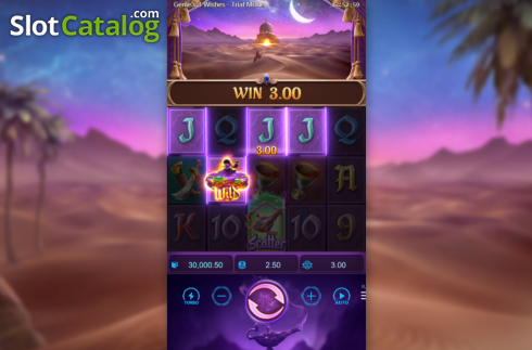 Οθόνη3. Genie's 3 Wishes Κουλοχέρης