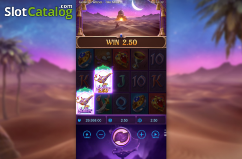 Οθόνη4. Genie's 3 Wishes Κουλοχέρης