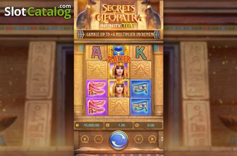 Οθόνη3. Secrets of Cleopatra Infinity Reels Κουλοχέρης