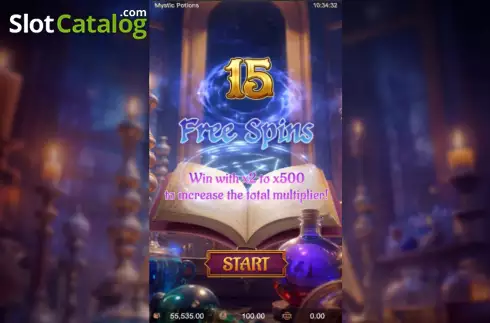 Οθόνη6. Mystic Potion Κουλοχέρης