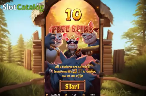 Οθόνη8. Three Crazy Piggies Κουλοχέρης
