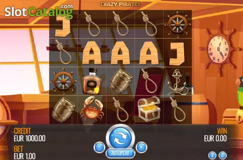 Οθόνη2. Crazy Pirates Κουλοχέρης