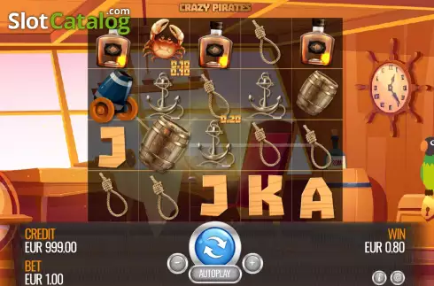 Οθόνη3. Crazy Pirates Κουλοχέρης