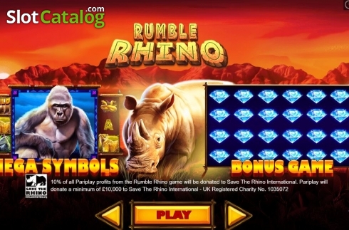 Οθόνη2. Rumble Rhino Κουλοχέρης