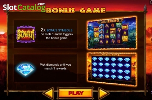 Οθόνη6. Rumble Rhino Κουλοχέρης