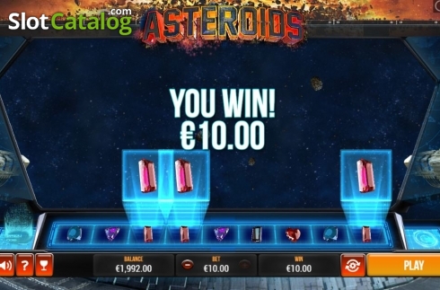 Οθόνη3. Asteroids Scratch Κουλοχέρης