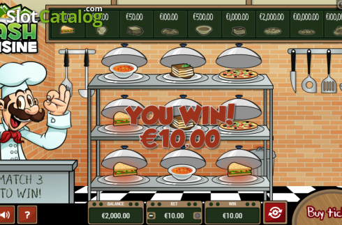 Οθόνη4. Cash Cuisine Scratch Κουλοχέρης