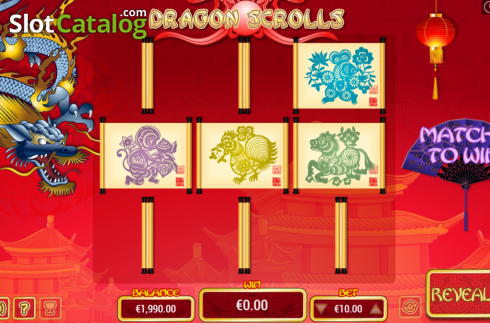 Οθόνη3. Dragon Scrolls Scratch Κουλοχέρης