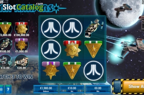 Οθόνη3. Star Raiders Scratch Κουλοχέρης 