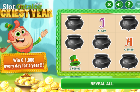 Οθόνη3. The Luckiest Year Scratch Κουλοχέρης