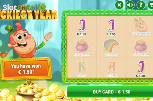 Οθόνη4. The Luckiest Year Scratch Κουλοχέρης
