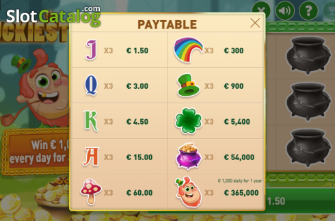 Οθόνη5. The Luckiest Year Scratch Κουλοχέρης