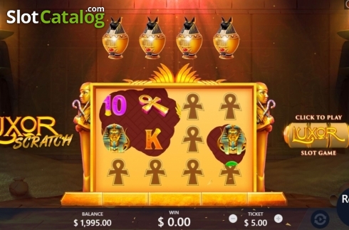 Οθόνη4. Luxor Scratch Κουλοχέρης 