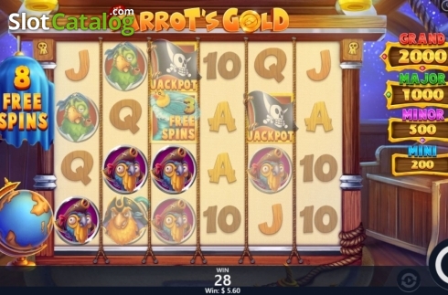 Οθόνη7. Parrot's Gold Κουλοχέρης