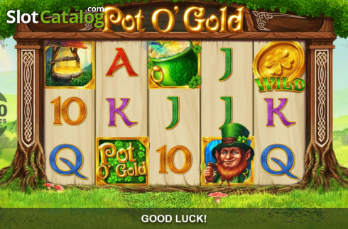 Οθόνη3. Pot O'Gold (Wizard Games) Κουλοχέρης
