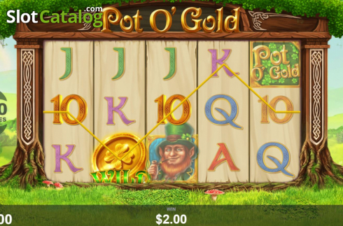 Οθόνη4. Pot O'Gold (Wizard Games) Κουλοχέρης