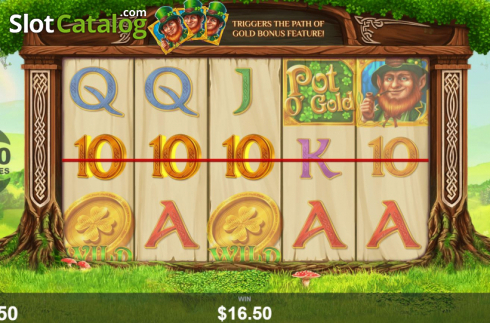 Οθόνη5. Pot O'Gold (Wizard Games) Κουλοχέρης