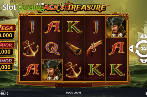 Οθόνη2. Jack's Treasure Κουλοχέρης 