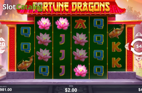 Οθόνη6. Fortune Dragons (Wizard Games) Κουλοχέρης
