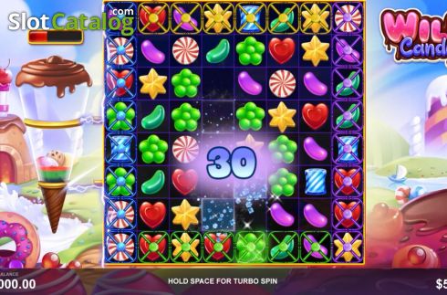 Οθόνη4. Wild Candy (Wizard Games) Κουλοχέρης