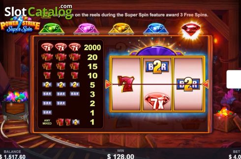 Οθόνη9. Power Strike Super Spin Κουλοχέρης