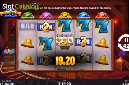 Οθόνη4. Power Strike Super Spin Κουλοχέρης