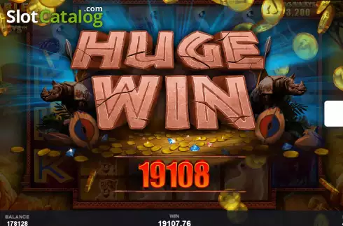 Οθόνη6. Rumble Rhino Megaways Κουλοχέρης 