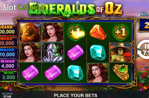 Οθόνη3. Emeralds of Oz Κουλοχέρης 