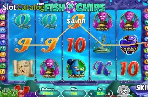 Οθόνη3. Fish And Chips (Wizard Games) Κουλοχέρης